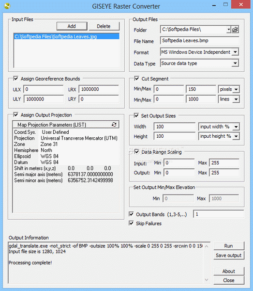 GISEYE Raster Converter