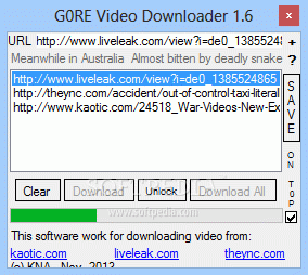 G0RE Video Downloader