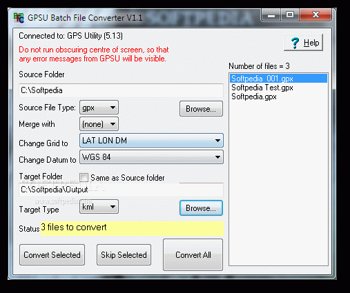 GPSU Batch File Converter