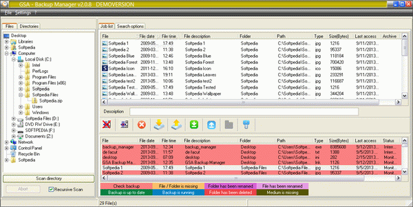 GSA Backup Manager