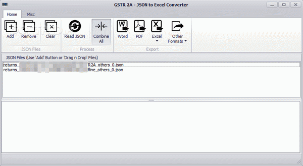 GSTR 2A - JSON to Excel Converter