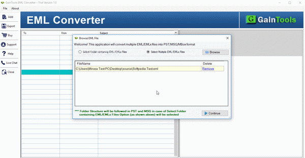 GainTools EML Converter