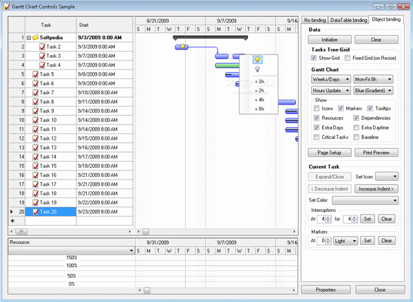 Gantt Chart Library for Windows Forms