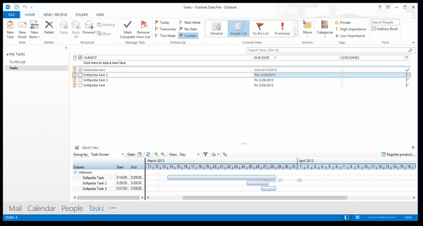 Gantt For Outlook