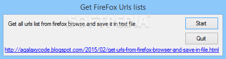 Get FireFox Urls lists