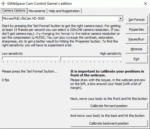 GiMeSpace Cam Control