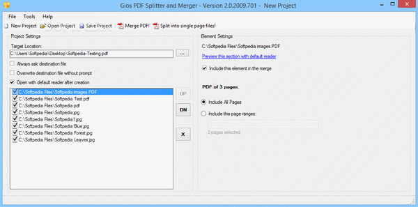 Gios PDF Splitter And Merger