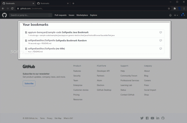 Github Bookmarks
