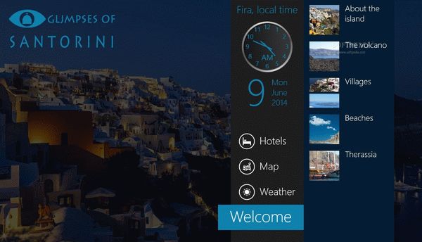 Glimpses of Santorini for Windows 8.1