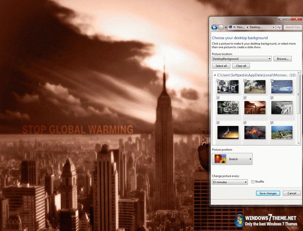 Global Warming Windows 7 Theme