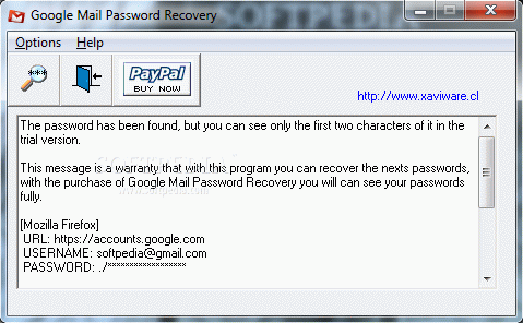 Google Mail Password Recovery