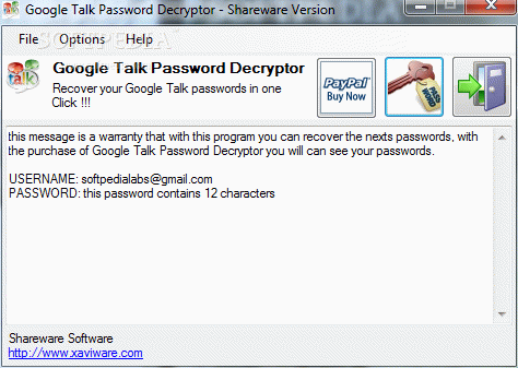 Google Talk Password Decryptor