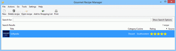 Gourmet Recipe Manager