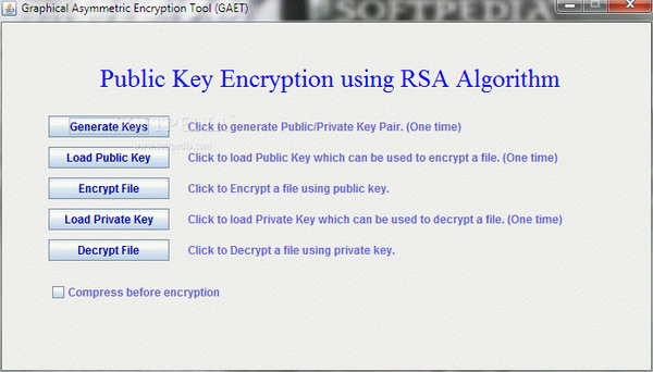 Graphical Asymmetric Encryption Tool