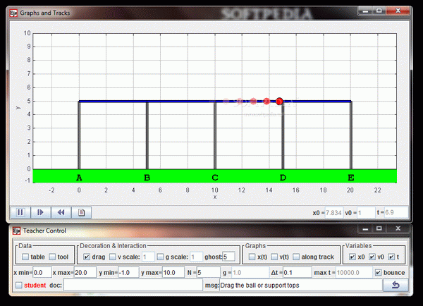 Graphs and Tracks Model