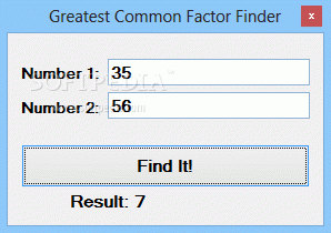 Greatest Common Factor Finder