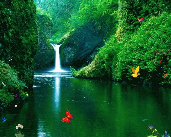 Green Waterfalls