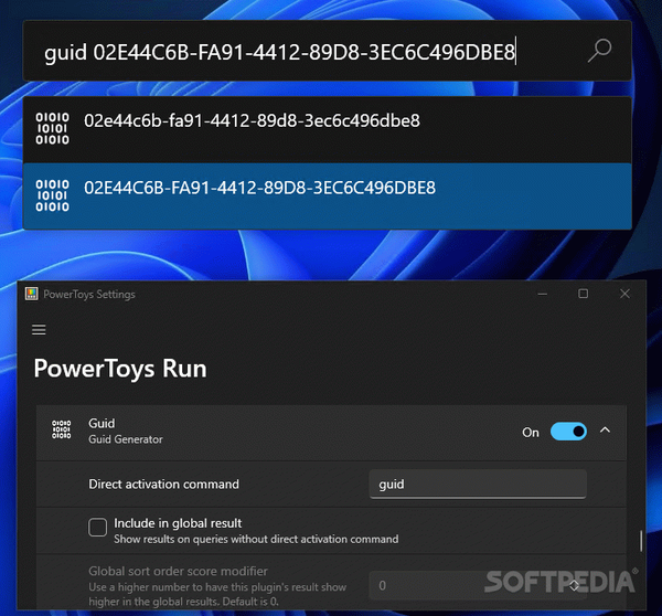 Guid generator for PowerToys Run