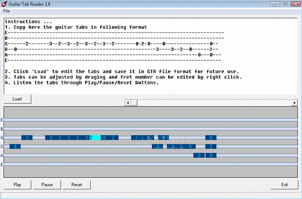 Guitar Tab Reader