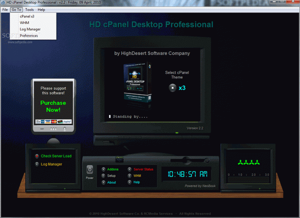 HD cPanel Desktop Professional