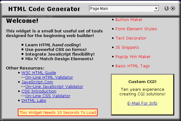 HTML Generator