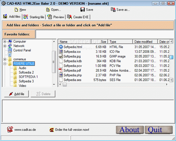 HTML2Exe Baler