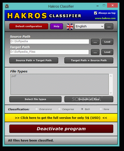 Hakros Classifier