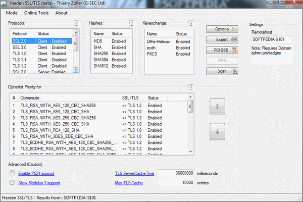 Harden SSL/TLS