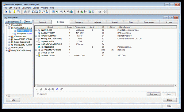 Hardware Inspector Client / Server
