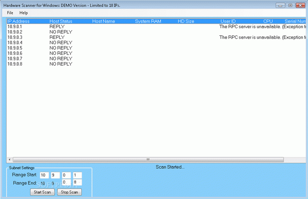 Hardware Scanner