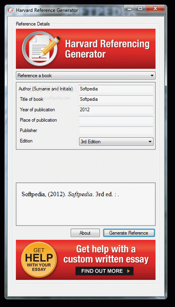 Harvard Reference Generator