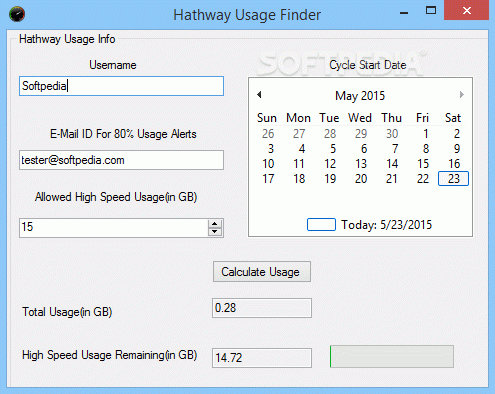 Hathway Usage Info