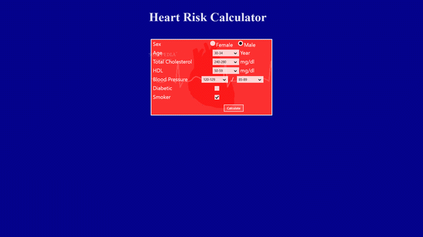 Heart Risk Calculator