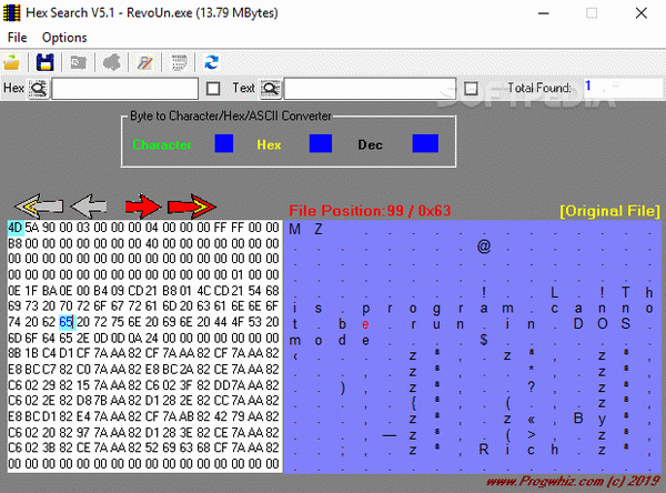 Hex Search Tool