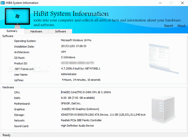 HiBit System Information