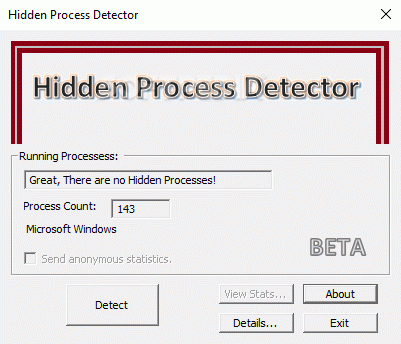 Hidden Process Detector