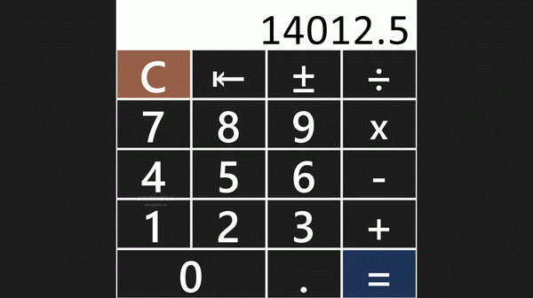 High Contrast Calculator