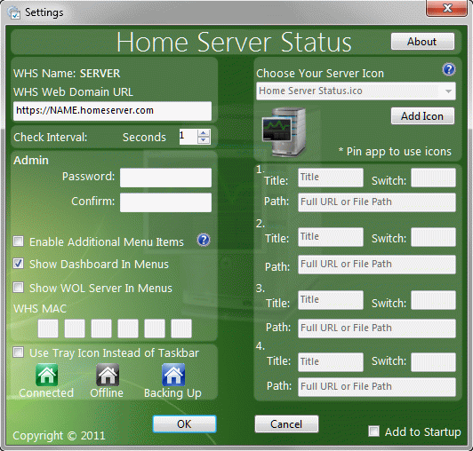 Home Server Status