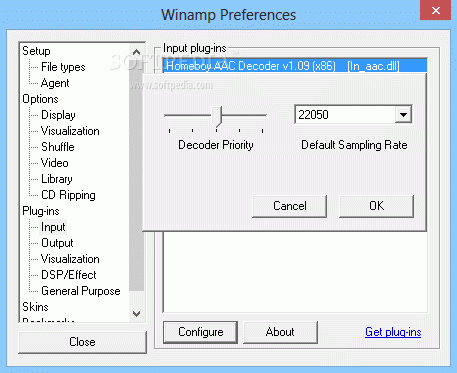 Homeboy AAC Decoder for Winamp 2.x