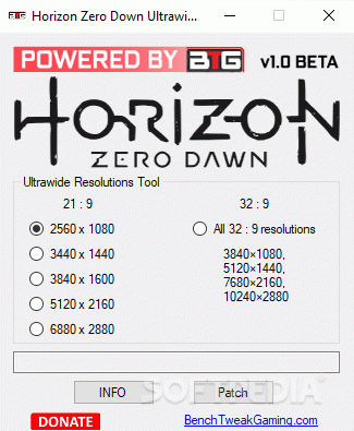 Horizon Zero Dawn Ultrawide Tool