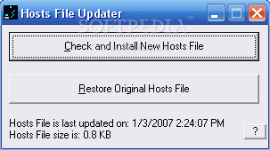 Hosts File Updater
