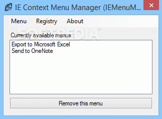 IE Context Menu Manager (IEMenuMan)