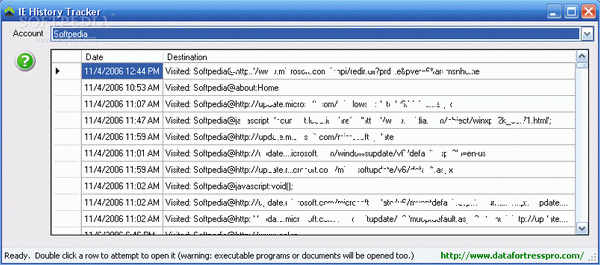 IE History Tracker