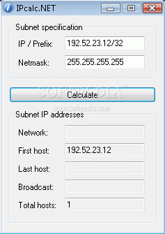 IPcalc.NET