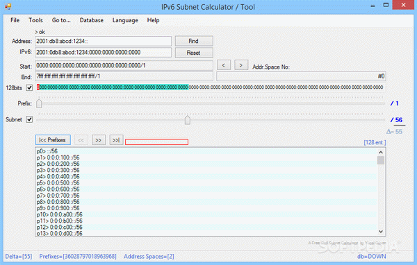 IPv6 Subnet Calculator / Tool