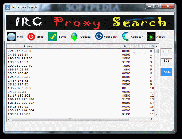 IRC Proxy Search