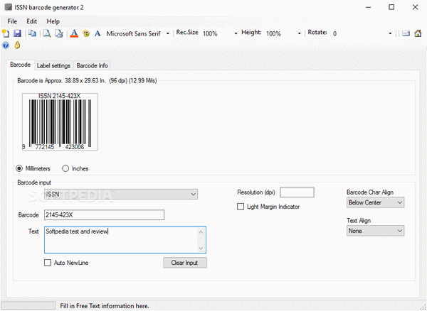 ISSN barcode generator