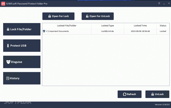 IUWEsoft Password Protect Folder Pro