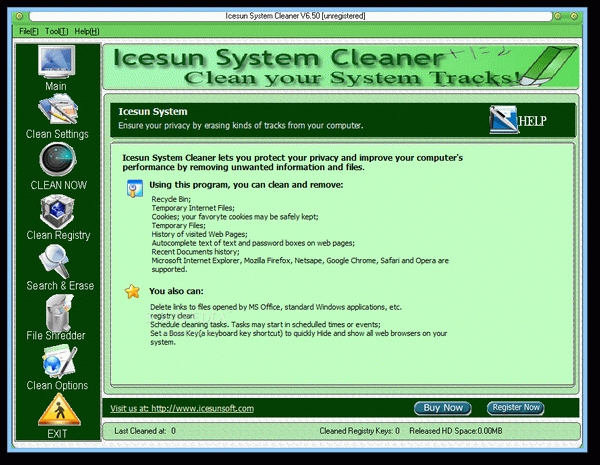 Icesun System Cleaner