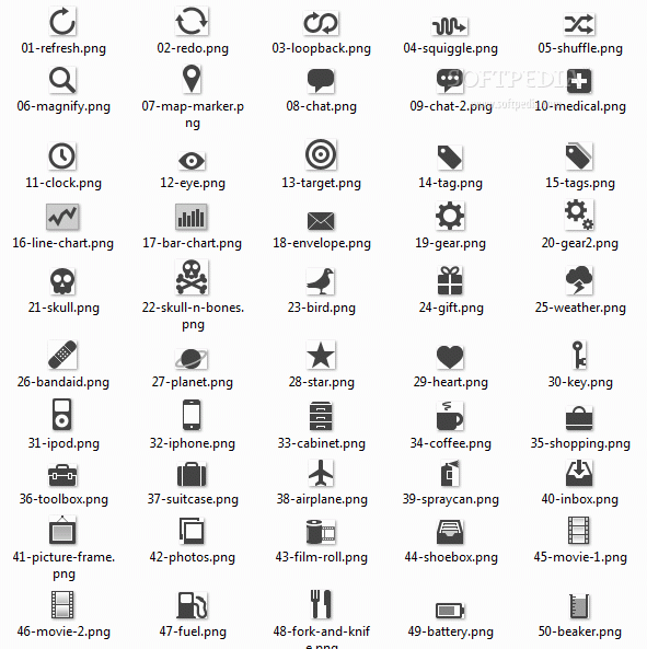 Icons for mobile apps